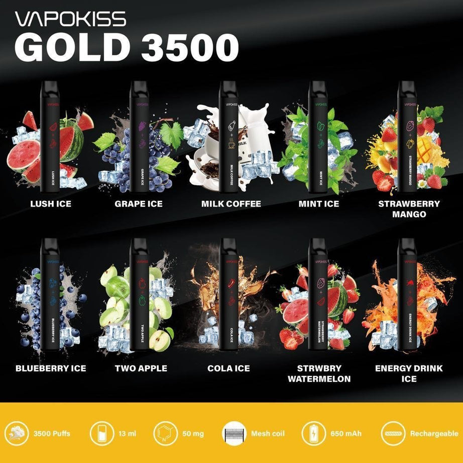 VAPOKISS GOLD 3500 PUFFS