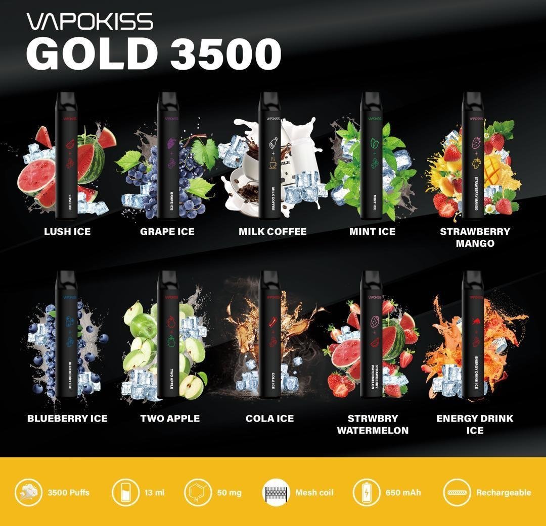 VAPOKISS GOLD 3500 PUFFS