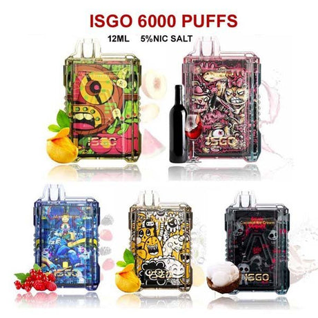 ISGO DRUM BOX 6000 PUFFS