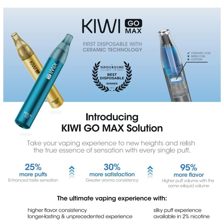 KIWI GO MAX 2500 PUFFS