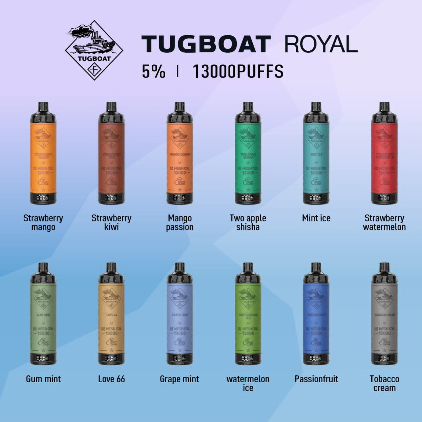 TUGBOAT ROYAL 13000 PUFFS