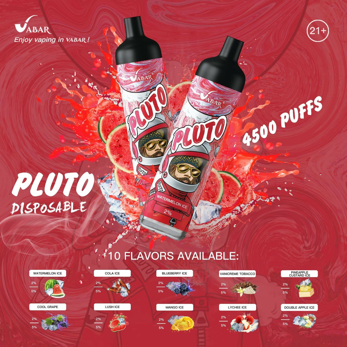 VABAR PLUTO 4500 PUFFS