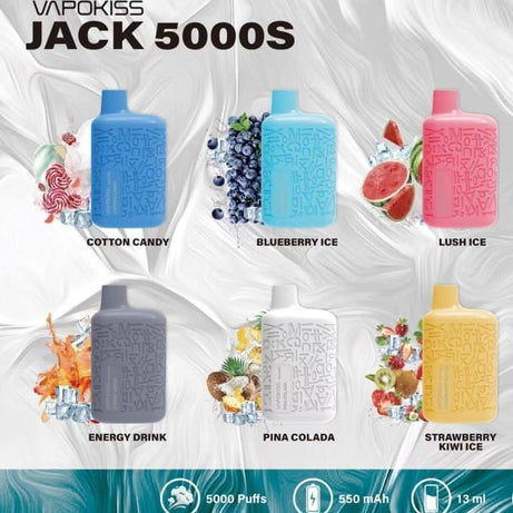 VAPOKISS JACK 5000 PUFFS